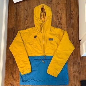L.L. Bean Two-Tone Yellow and Blue Anorak